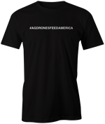 Ag Drones Feed America Tee | Black