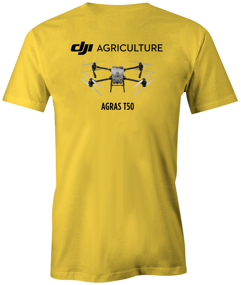 Dual Logo Bestway Ag DJI Agras T50 Tee | Gold