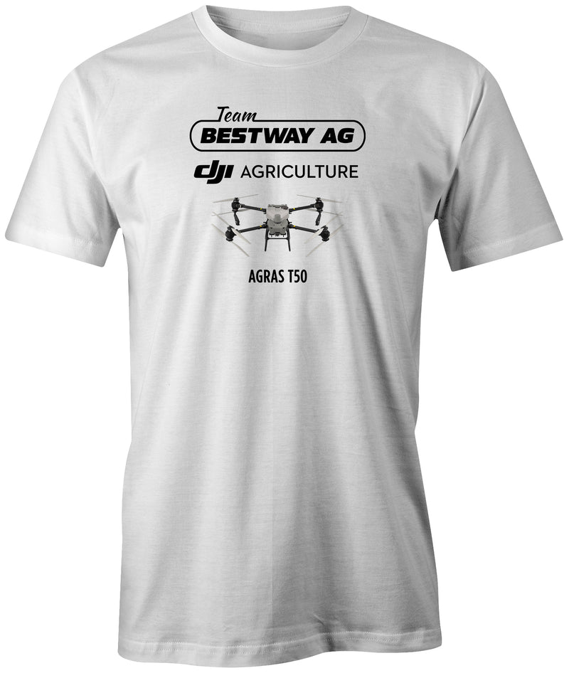 Team Bestway Ag DJI Agras T50 Tee | White